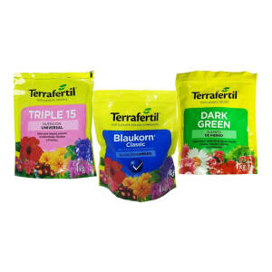 Combo Jardín Terrafertil Triple 15 Blaukorn Dark Green X 3kg